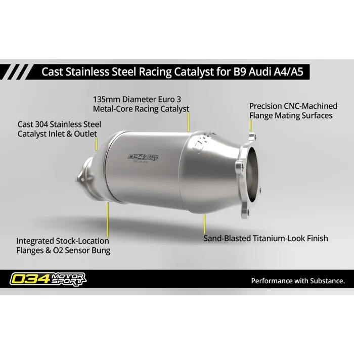 034 Convertisseur catalytique de course automobile