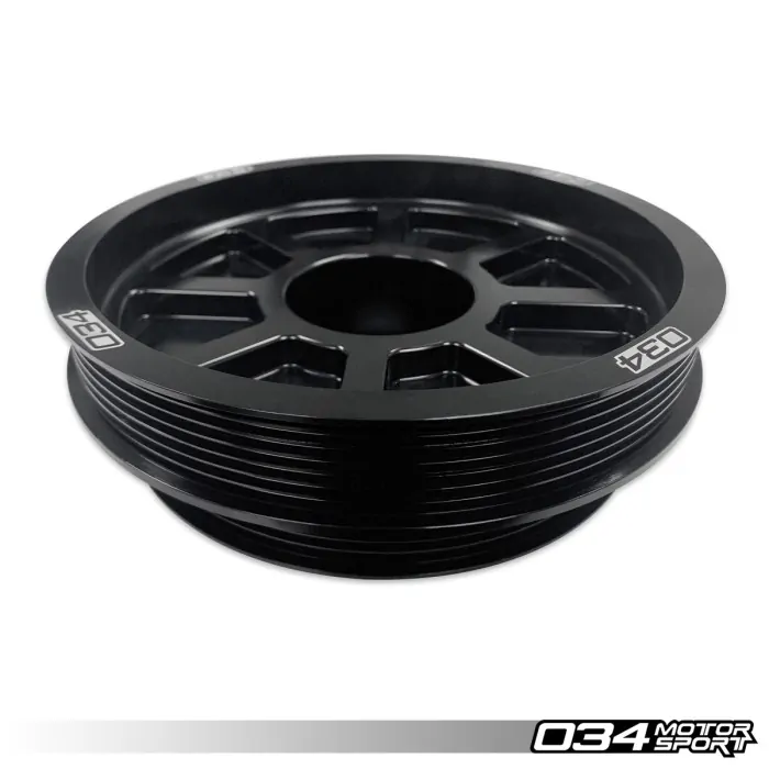 034Motorsport 3.0 TFSI Supercharger 190mm Crank Pulley Upgrade, B8 B8.5 Audi S4 S5 Q5 SQ5 & C7 Audi A6 A7 4