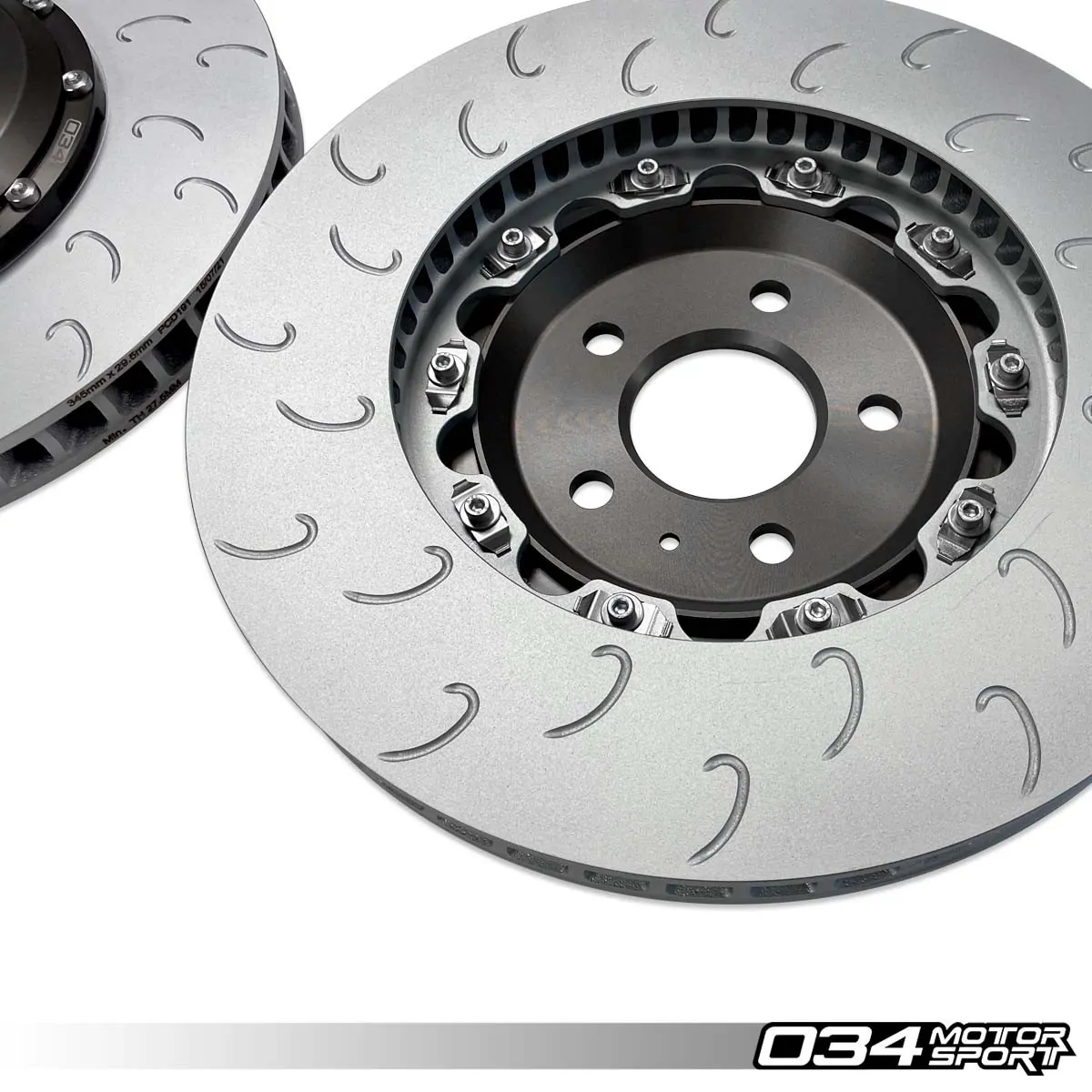 2 Piece Floating Front Brake Rotor Upgrade Kit for Audi B8 B8.5 S4 S5 Q5 4