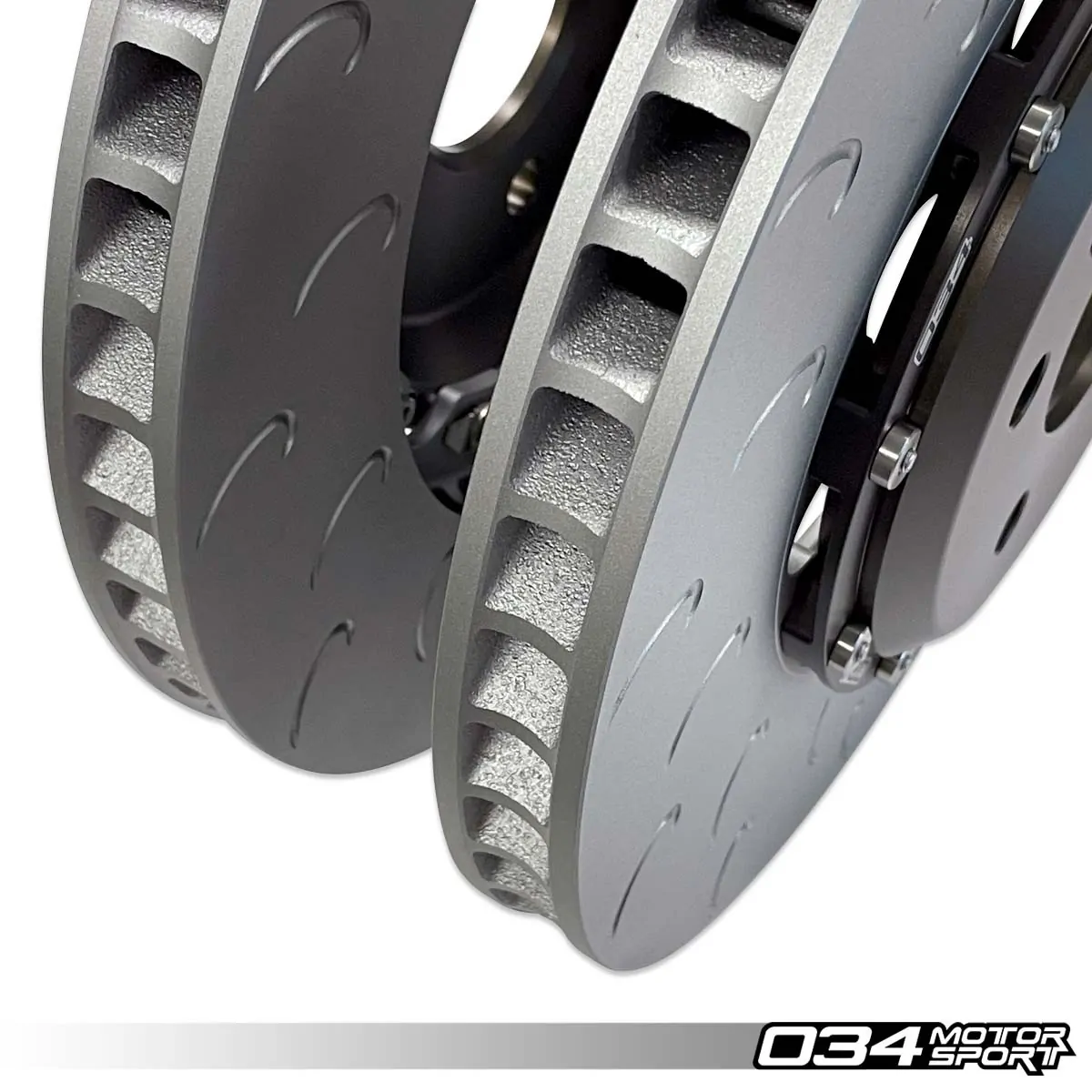 2 Piece Floating Front Brake Rotor Upgrade Kit for Audi B8 B8.5 S4 S5 Q5 7