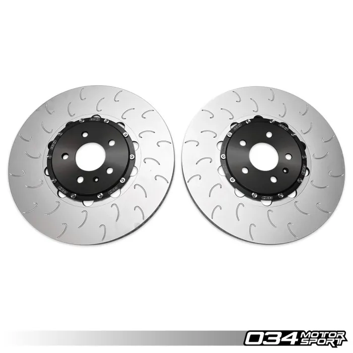 2 peças Kit de atualização do rotor de freio dianteiro flutuante para Audi B8.5 SQ5 1