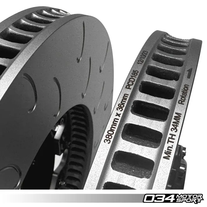 2 peças Kit de atualização do rotor de freio dianteiro flutuante para Audi B8.5 SQ5 6