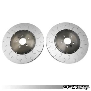 2 Piece Floating Front Brake Rotor Upgrade Kit for Audi C7 S6 S7 1