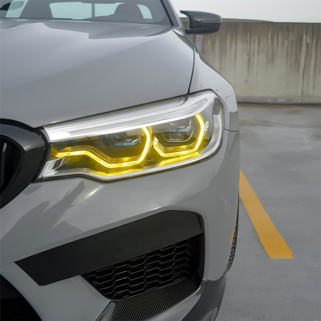 Modulo Endura DRL Angel Eyes Giallo CSL BMW M5 F90 LED (Pre LCI) 6