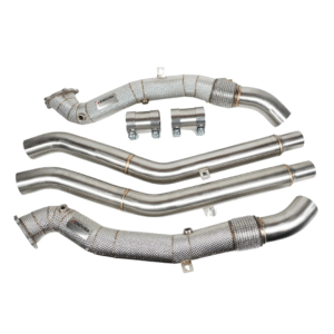 Endura Downpipe met hitteschild Audi RS6 RS7 S6 S7 C7 S8 D4 - Inclusief Midpipes - Decat / Sportcat