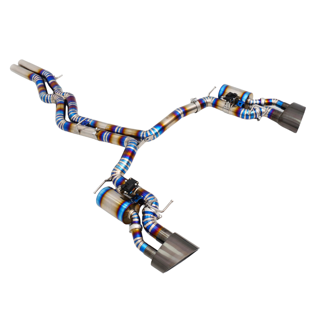 Ligne d'échappement Catback RS6 / RS7 C8 Titane - Soupapes + télécommande - 4.0 TFSI - Endura