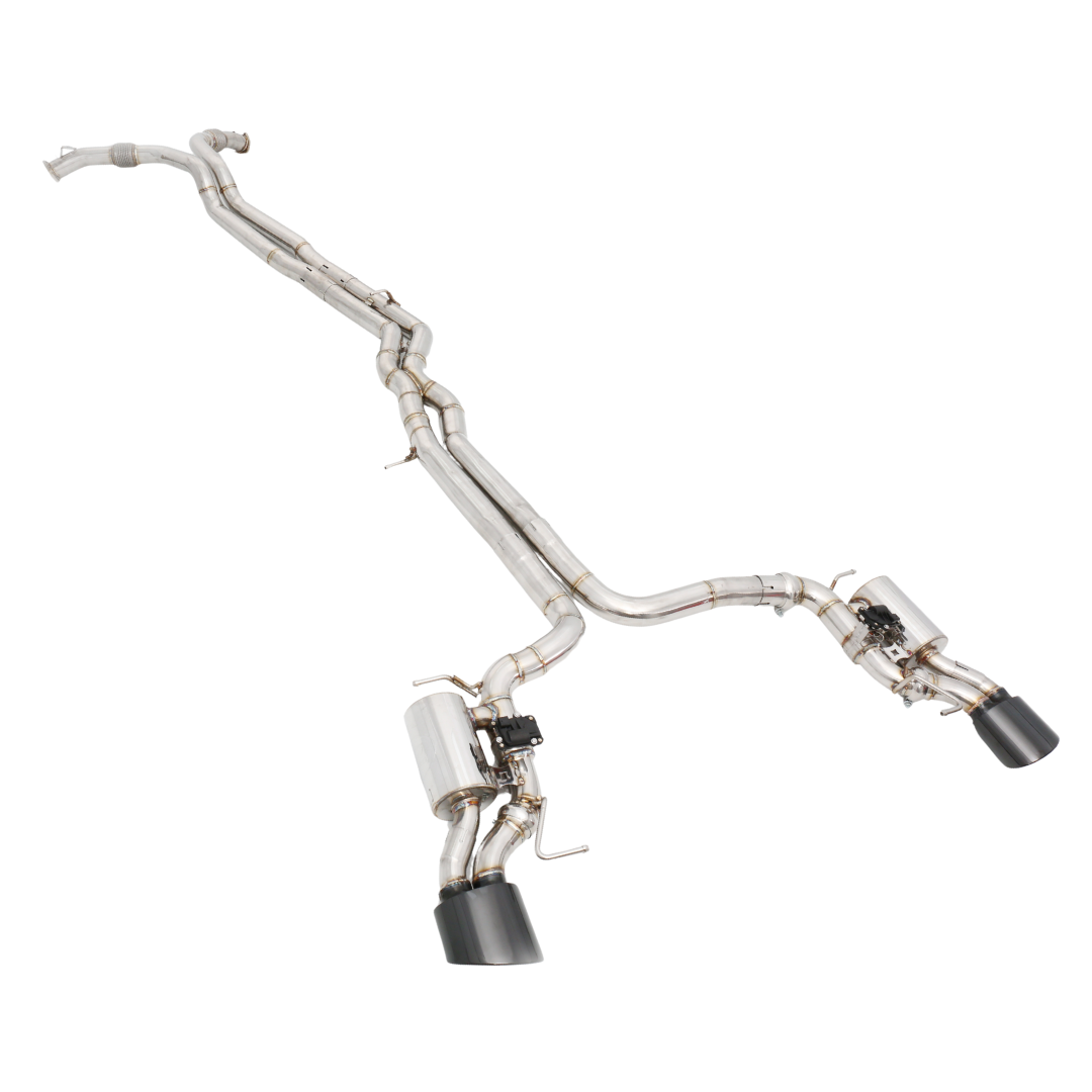 Endura Catback Uitlaat Audi RS6/RS7 C8 - Kleppen + Afstandsbediening - RVS304 - X-pipe