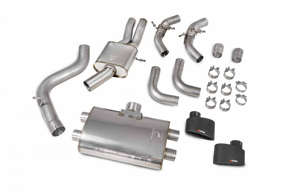 Sistema traseiro Scorpion Cat GPF Audi TT RS MK3 2