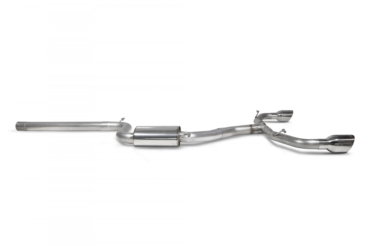 Scorpion Catback GPF achteruitlaat Golf 8 GTI 02