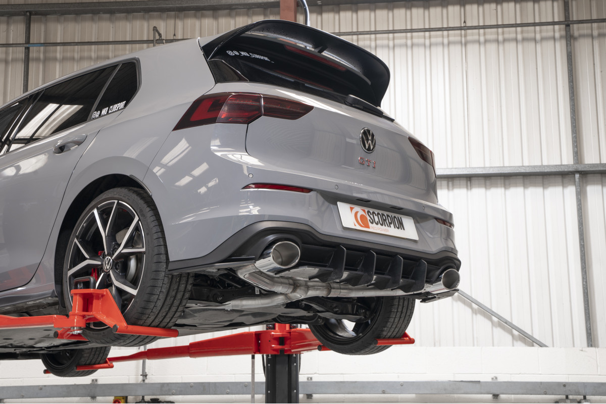 Scorpion Predator não ressonante GPF traseiro VW MK8 Golf 04