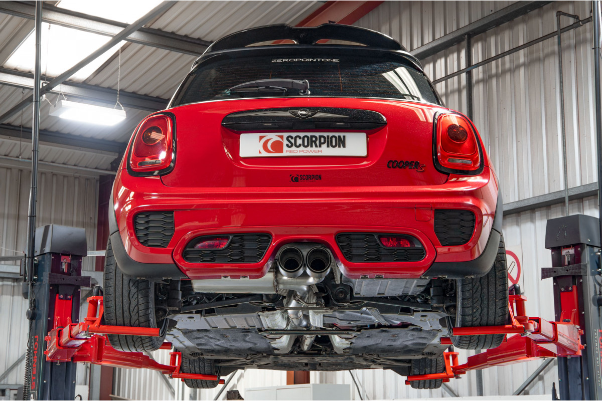 Sistema traseiro de gato não ressonado Scorpion Mini Cooper S F56 4