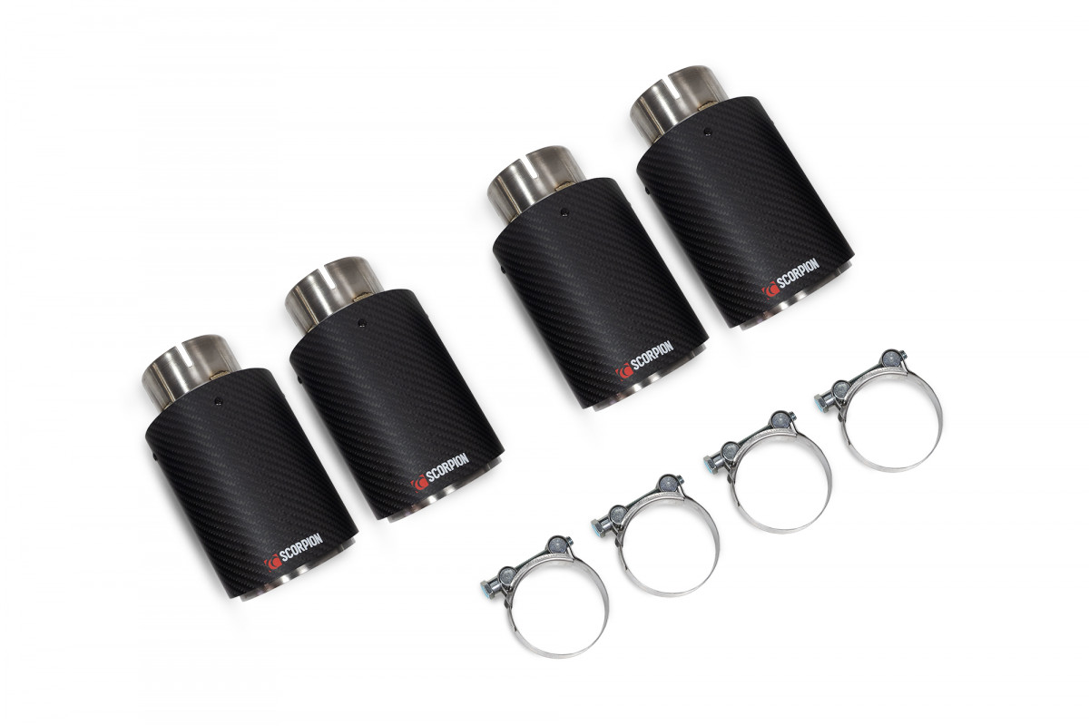 Scorpion Quad 90mm Ascari in fibra di carbonio BMW F87 M2 3