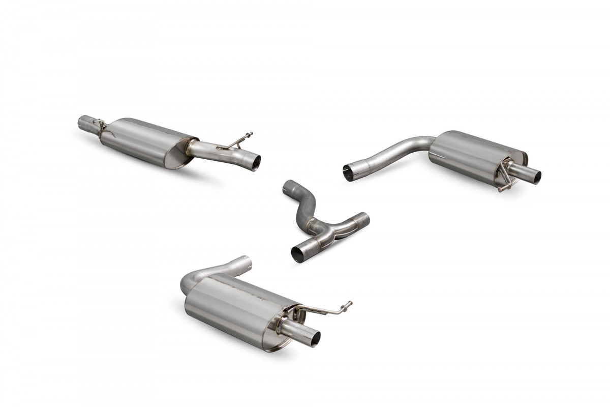 Scorpion Resonated Cat back systeem VW MK7 Golf 04