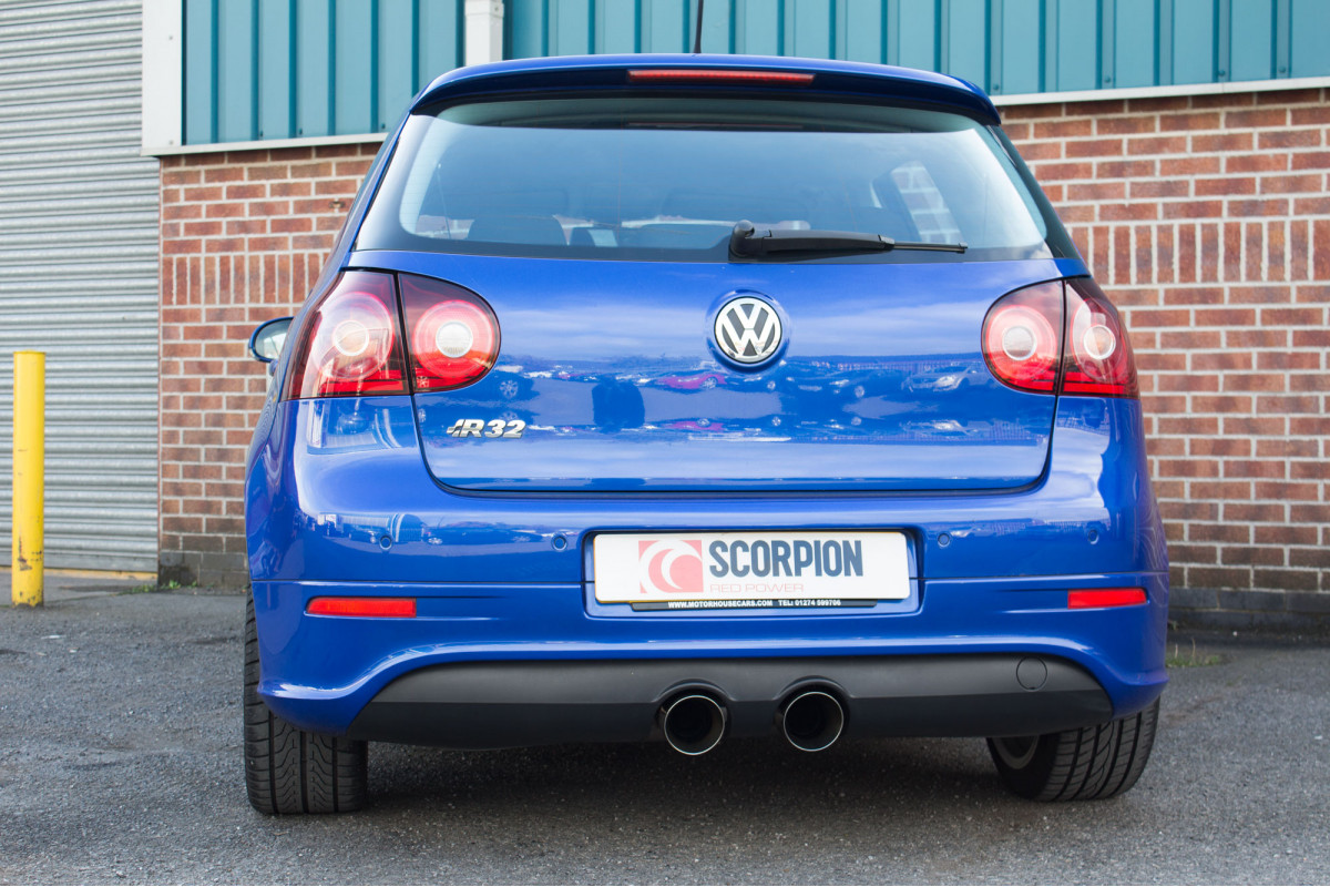 Sistema Cat Back Scorpion risonante VW MK5 Golf R32 04