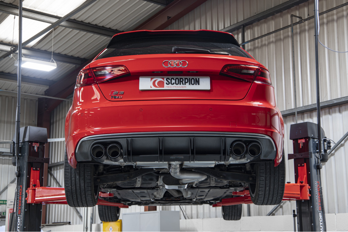 Scorpion Resonated Cat GPF back Audi S3 2.0T 8V 3
