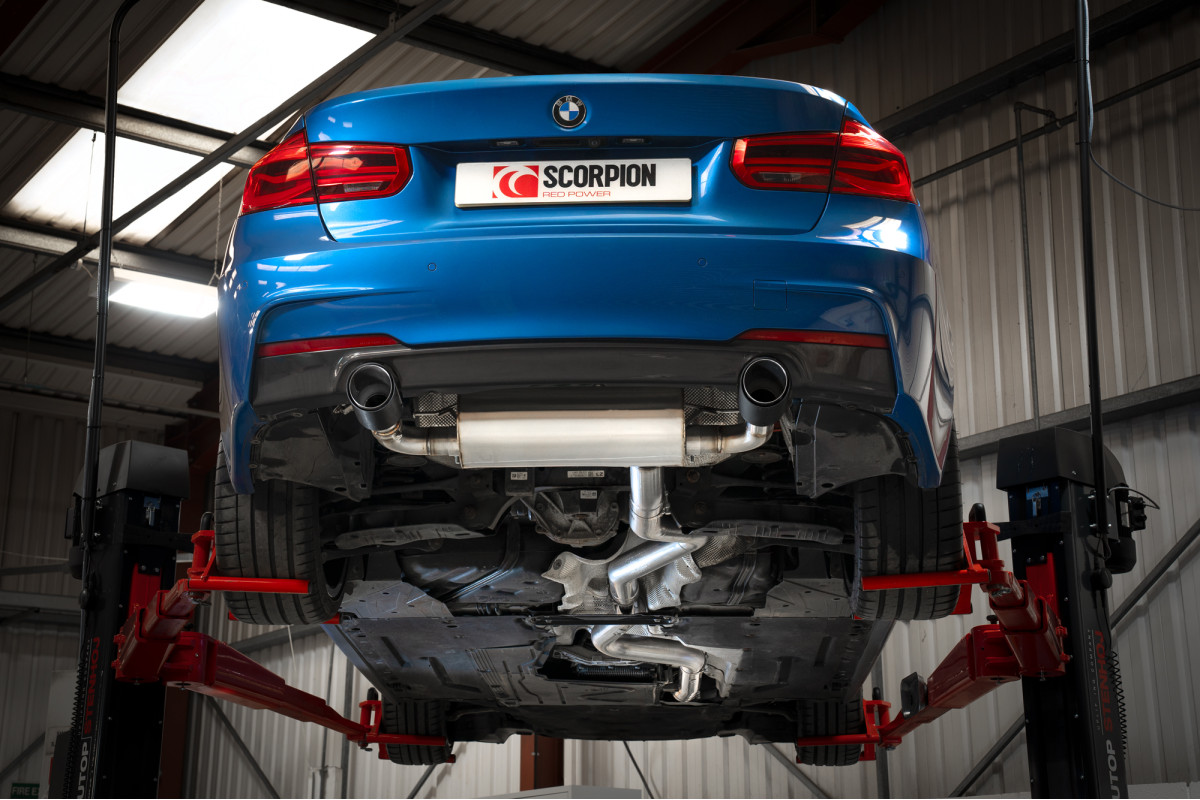 Scorpion Sport Cat Back Downpipes BMW F30 F31 340i 04