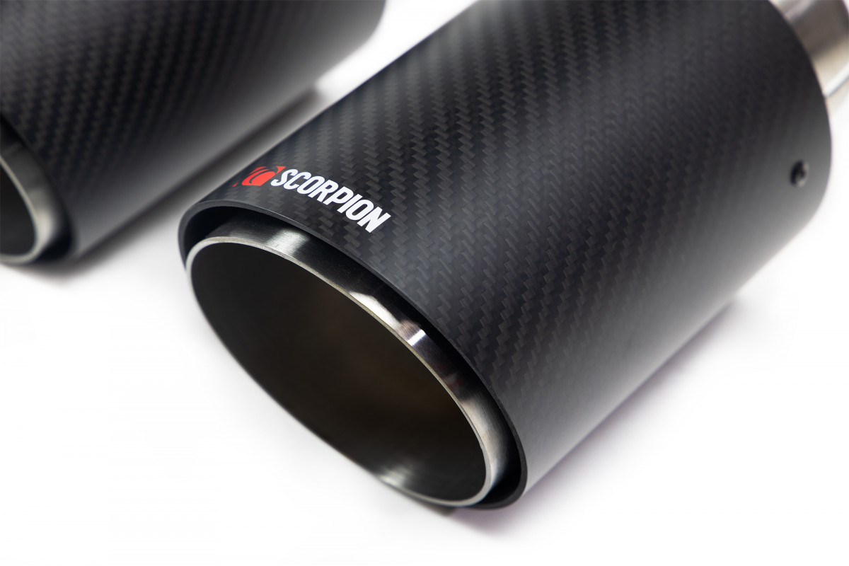 Scorpion Twin 114mm Carbon Fiber Exhaust Nissan 350Z 2