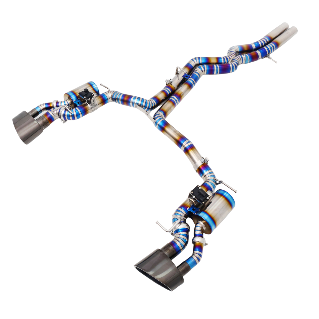 Ligne d'échappement Catback RS6 / RS7 C8 Titane - Soupapes + télécommande - 4.0 TFSI - Endura