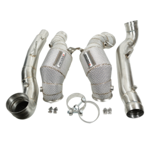 Endura Downpipe - AMG GT/GTS/GTC/GTR C190 R190 - 3" OPF/Non-OPF - Decat/Sport Cat - Hitteschild