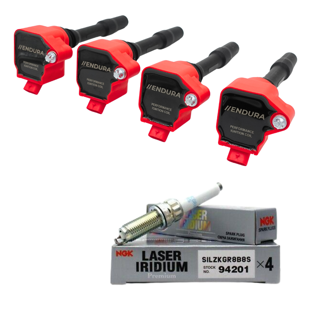 Bobines d'allumage Endura MEGADEAL + bougies NGK Racing pour BMW B48 / Mini Cooper S F5x