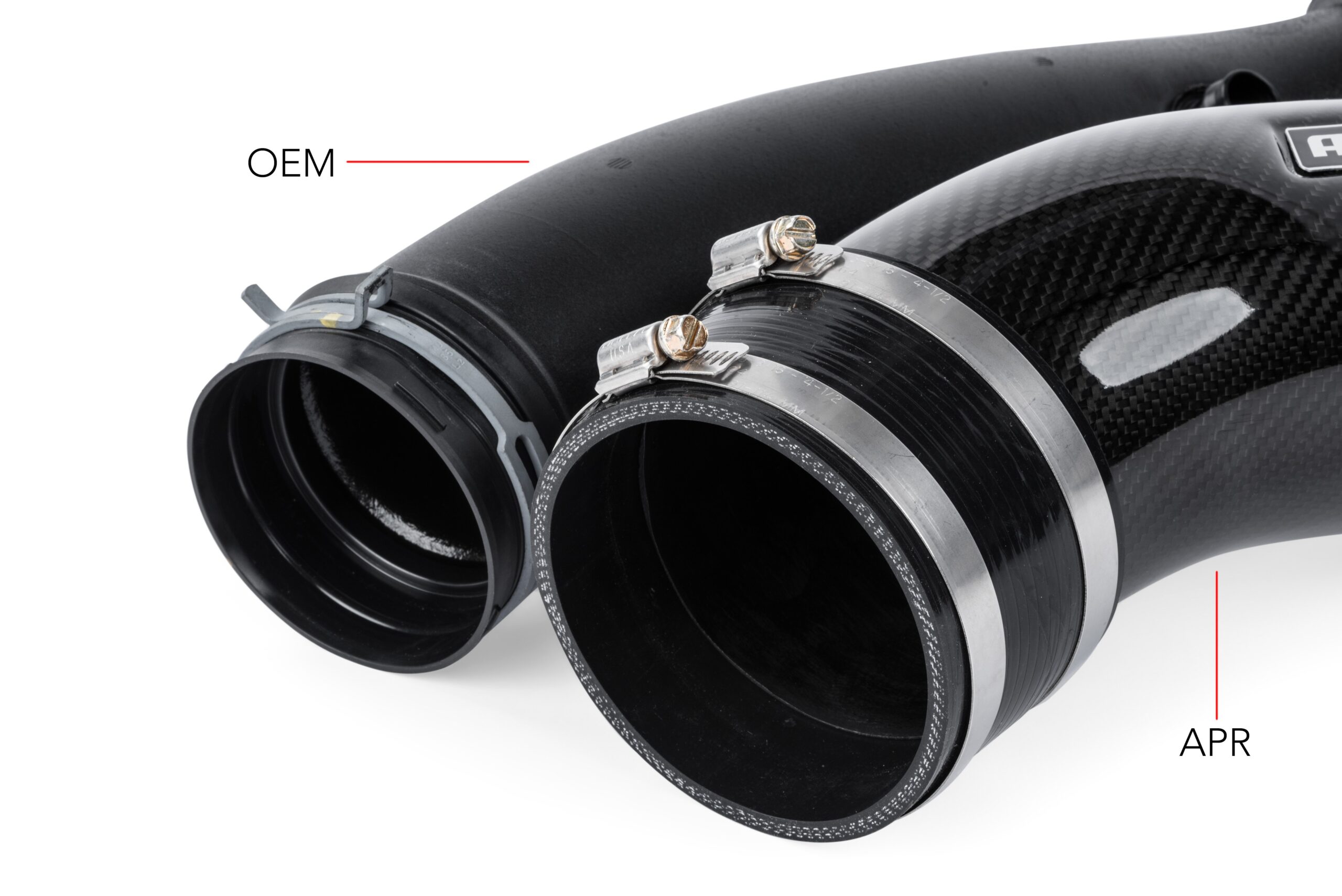 Apr - Carbon Fiber Air Intake of 4 inch for Audi RS3 8V.5 / RS3 8Y and TTRS 8S