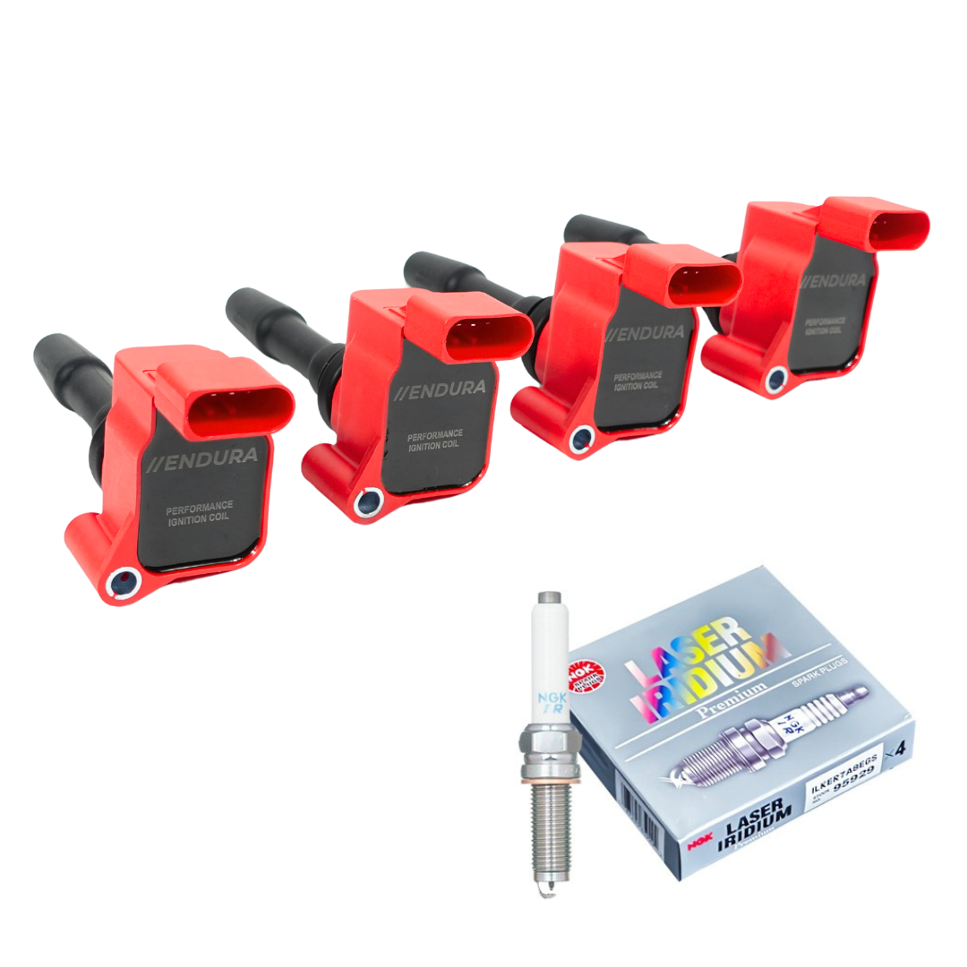 Bobinas de ignição MEGADEAL Endura Performance + velas de ignição NGK Racing VAG 1.5 TSI MQB
