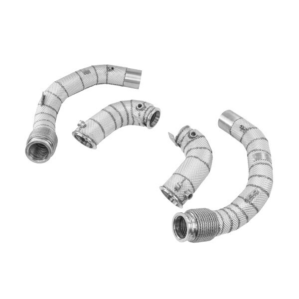 Competencia Alpha - Decat Downpipes con Heat Schild - BMW X5M F95 / X6M F96