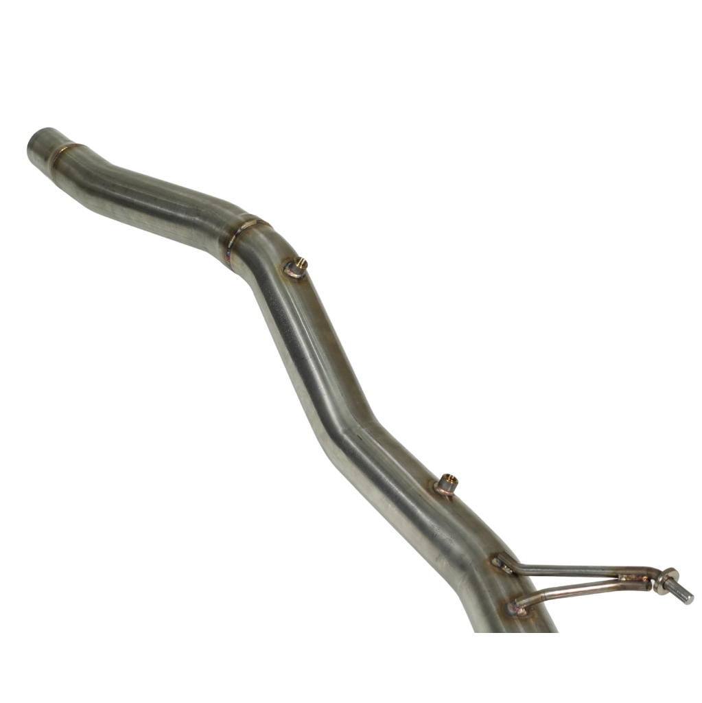 Endura V2 Downpipe 3.5" Cast Elbow - OPF en Non OPF - Golf 7R / 7.5R, Audi S3 8V, Leon 5F 4-Drive - 1.8 / 2.0 TSI EA888.3 MQB